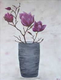 Magnolien in einer Vase